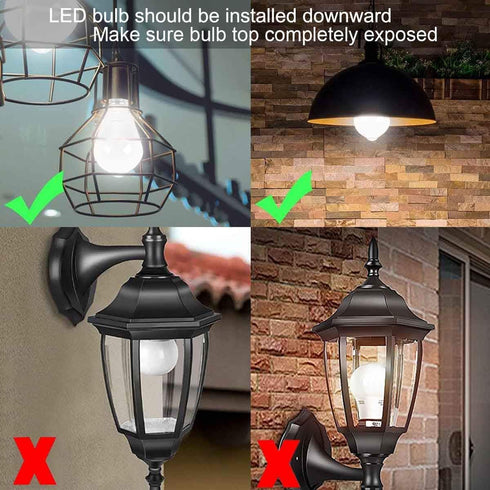 Boxlood Motion Sensor Light Bulbs, 12W (100-Watt Equivalent) PIR Activated Dusk to Dawn LED Bulb, E26 5000K Daylight, 4