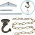OOTSR Metal Ceiling Hook, Heavy Duty Ceiling Hook and Chain Extension for Hanging