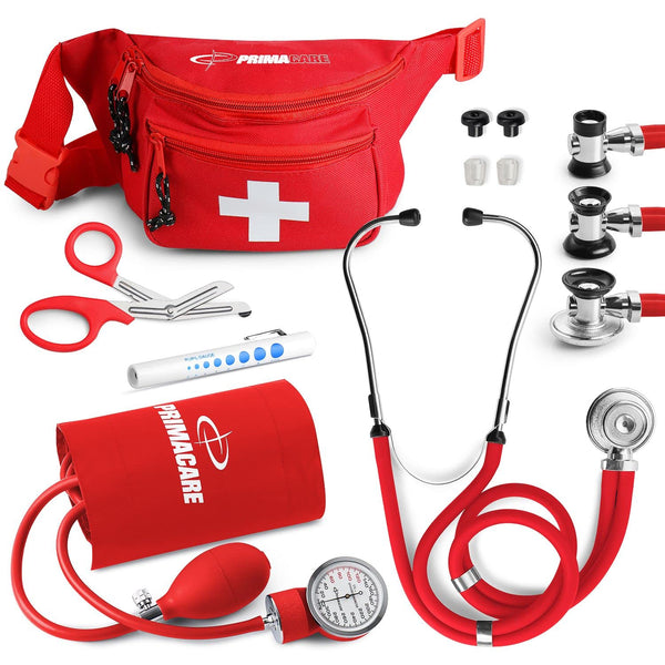 Primacare KB-9181 Professional Series Blood Pressure kit with Sprague Rappaport Stethoscope, Fanny