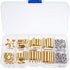 M2.5 Male Female Hex Brass Spacer Standoff Screw Nut Assortment Kit, 180Pcs
