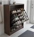 2 8Pcs Layers Shoes Drawer Cabinet, Shoe Cabinet Hinge Flip Rack Rawer Increase Capacity Hinge Flip Plate Frame Turning