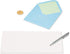 Papyrus Blank Card with White Rose Design