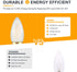 Frosted E26 LED Candle Light Bulbs, 25W Equivalent, 2W Dimmable, 2700K Soft Warm, 6 Count