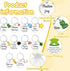 DAVAXI 30 Sets Emotional Support Gifts for Coworker Employee Appreciation Gifts Inspirational Animal Keychains Positive