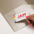 JAM PAPER Plastic 2 inch Binder, Smoke Grey, 3 Ring Binder