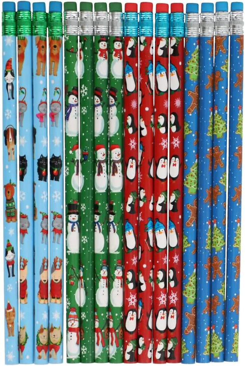 Christmas Stocking Stuffer Assorted Pencils - 16 Count