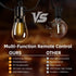 S14 Bulb 50Ft 15M Dimmable Outdoor Patio String Lights: Shatterproof Outside Waterproof Light - Remote Connectable
