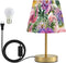ALAZA Table Lamp for Bedroom Nightstand Flower Flamingo Bird Bedside Lamp with