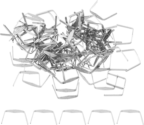 PATIKIL 10x12mm Copper Chandelier Connector Pins, 200Pcs Chandelier Crystal Clips for Fastening Crystals
