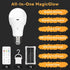 Neporal MagicGlow Rechargeable Solar Light Bulbs with Remote, USB+Solar Rechargeable Bulbs,3 Colors Shift + Dimmable Battery Light Bulb, A19 Emergency LED Light Bulbs, 15W, Up to 24 Hours, 2 Pack by Neporal
