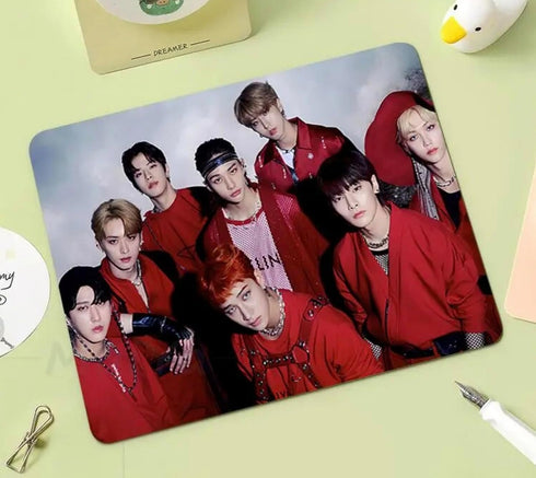 Stray Kids South Korea Korean Music Boy Pop Band Non-Slip Mousepad Gaming Computer Gaming Desktop Laptop Mouse Pad 7.1 x 8.7 inches by Pinstant