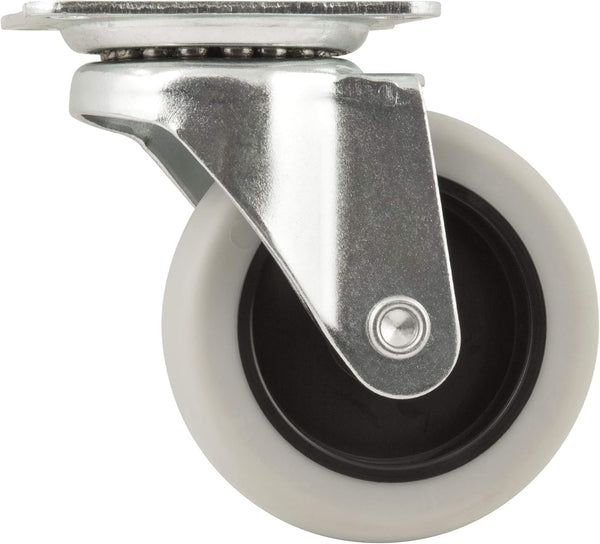 Titan 3" Thermoplastic Rubber Swivel Caster, 110-lb. Capacity, Gray