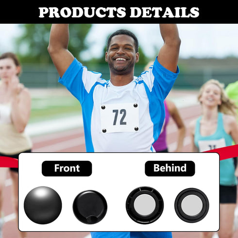 CANIPHA 10Pcs Marathon Running Bib Clips Magnets for Runners Race Number Bib Clips Buckles Fixing Fastener, Running