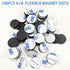Flexible Magnetic Tape A+B, Round Stickers with Adhesive Backing, Easy Peel and Stick, Magnetic Stickers for Fridge,