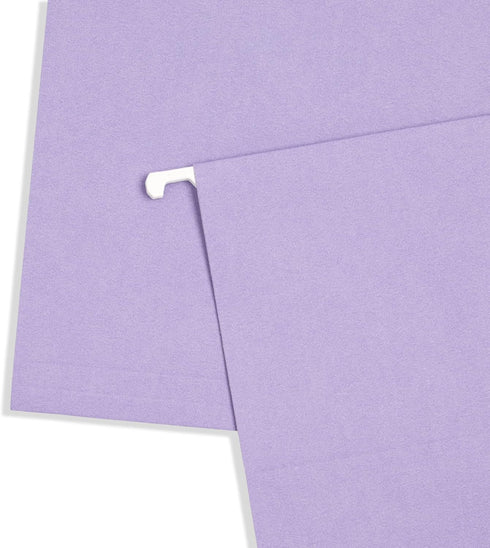 Blue Summit Legal Hanging File Folders, Assorted Gem Tones, 25 Hanging Files for Organization, 25 per Box