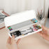 BTSKY Little Duck Double Layers Plastic Pencil Box, Cute Organizer for Pencils, Erasers, Small Stationery