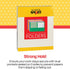 School Smart Smooth 2-Pocket Folder with Fasteners, Assorted Colors, Pack of 25