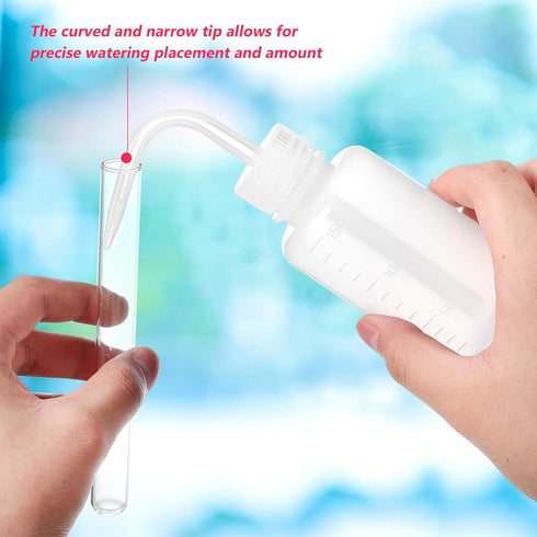 6pcs Laboratory Squeeze Bottles, 150ml/5oz Plastic Safe Cleaning Bottles for Tattoo Supplies, Plant Irrigation,