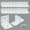 Alise 20PCS White L Brackets for Shelves, Heavy Duty Metal Shelf Brackets