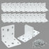 Alise 20PCS White L Brackets for Shelves, Heavy Duty Metal Shelf Brackets