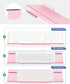Ergonomic Computer Keyboard Stand for Desktop (Clear Pink), Keyboard Tilted Elevated Rack Key Board Holder Riser Stand