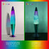16 Inch 2 Bulbs, Green Blue Purple Rainbow Glitter Lamp, Night Light Rainbow Lamp, Relaxing Mood Lighting Night Light