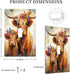 HTSAHKV 3 5 Inch Highland Cow Family Wall Plate Light Switch Cover Single Gang Outlet Faceplate Print Plate Cover X