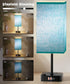 3 2 Bulb Dimmable, Bluetooth/WiFi RGB & USB Bedside Table Lamp with USB Charging Ports Outlets Power Strip, LED Light