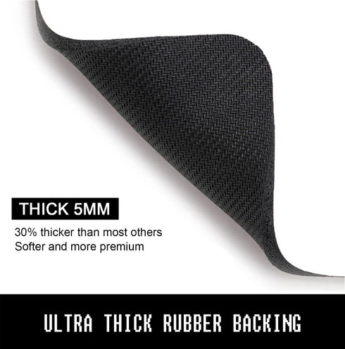 Mouse Pad - 30% Thicker White Computer Mousepad, Anti-Slip Rubber Mat for Gaming and Office (8 x 10 Inch)