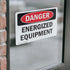 (2 Pack) Energized Equipment OSHA Danger Sign, 7 Inch X 5 Inch Vinyl Label Decal, Weather Resistant