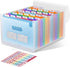 ThinkTex Accordion File Organizer, 26 Pockets Expanding File Folders, Monthly Bill Receipt Organizer, Blue