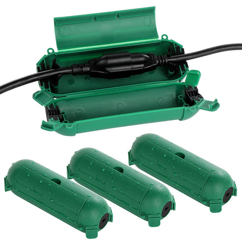 Restmo 4 Pack Compact Outdoor Extension Cord Cover, IP44 Waterproof Box for Protecting Outdoor Plugs and Electrical