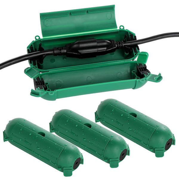Restmo 4 Pack Compact Outdoor Extension Cord Cover, IP44 Waterproof Box for Protecting Outdoor Plugs and Electrical