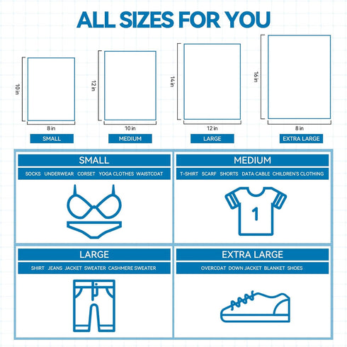Packaging Bags for Clothing, Frosted Zipper Bags for Small Business, 50 Pcs, 3 Mil, 10''x12'' with Vent Holes