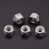 #10-24 inch Nylon Insert Hex Lock Nuts (50 Pack), 304 Stainless Steel (18-8), Corrosion-Resistant Hex Lock Nuts with