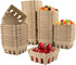 QUYLIXX 100 Pcs Pulp Fiber Berry Basket, Products Berry Baskets, Molded Pulp Fiber