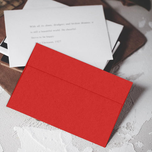 Red 5x7 Envelopes 100 Pack - Goefun A7 Self Seal Printable Envelopes for Invitations