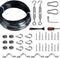 Brightown String Lights Hanging Kit for Outdoor, Includes 100Ft Stainless Steel(304) Suspension