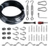 Brightown String Lights Hanging Kit for Outdoor, Includes 100Ft Stainless Steel(304) Suspension