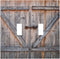 Wood Door 2 Gang Double Toggle Light Switch Cover, Decorative Electrical Faceplate for Home Living Room