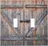 Wood Door 2 Gang Double Toggle Light Switch Cover, Decorative Electrical Faceplate for Home Living Room