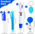 Handepo 80 Pcs Nurse Pen Set - Retractable Shuttle Pens, Marker Pen, Mini Highlighter, LED Keychain Flashlight, Badge