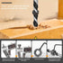 23 Pcs Wood Drill Bit Set with Dowel Pins, Center Point and Stopper for Woodworking Carpentry