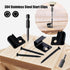 48-Pack Black Stainless Steel Deck Start Clips, Concealed Fasteners with Deck Screws for 400 Sqm, Includes 2 Drill Bits