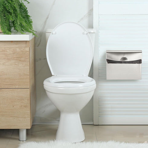 1 Pack Tioncy Sanitary Napkin Disposal Receptacle with Feminine Hygiene Disposal Bag Stainless Steel Tampon Bin Trash