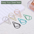 YOKIVE Paper Clips, 100 Pcs, Drop-Shaped, Keep Desk Neat, Great for Art, Home, Daily Use, Gold, 1-Inch