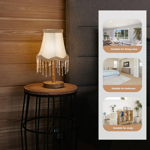E14 6.10X6.10X5.31In Mobestech Small Lampshade Desk Lamp Shade Indoor Light Cover Cloth Lamp Shade for Wall Lamps