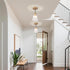 Mildear 5.8mm 1 Pack Pendant Light Kitchen Island, Modern Pendant Light Fixture with Thick Glass Shade, Adjustable Gold