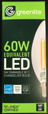 Greenlite B11 5W Bulb, 60W 500 2700K Dimmable, 120V, E12 (6 Pack) LED Torpedo Filament Chandelier Light Equivalent