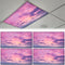 CASYUNE 4pcs Fluorescent Light Covers - Light Covers for Ceiling Lights Classroom Magnetic